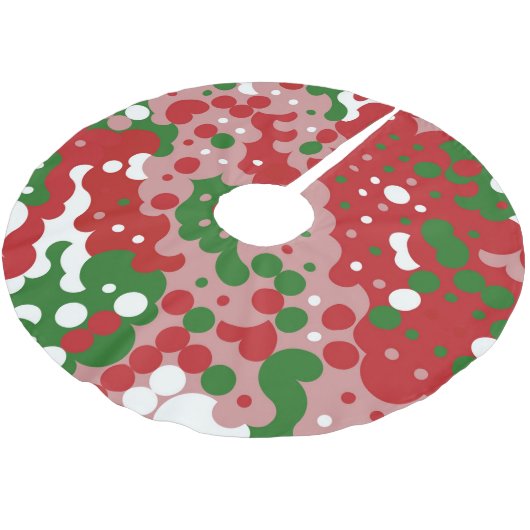 Groovy Funky Mod Retro Kerstpatroonpatroon Kerstboom Rok (Gekanteld)