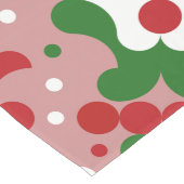 Groovy Funky Mod Retro Kerstpatroonpatroon Lange Tafelloper (Hoek)