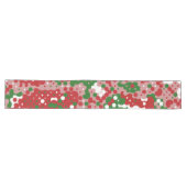 Groovy Funky Mod Retro Kerstpatroonpatroon Lange Tafelloper (Horizontaal)