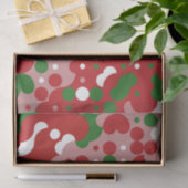 Groovy Funky Mod Retro Kerstpatroonpatroon Tissuepapier (Geschenk)