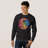 Groovy Funky  regenboogcirkel Trui (Voorkant volledig)