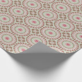 Groovy Funky Tie Dye Christmas Boho Hippie Mandala Cadeaupapier (Hoek)