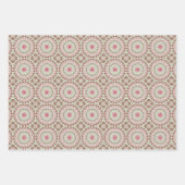 Groovy Funky Tie Dye Christmas Boho Hippie Mandala Inpakpapier Vel (Voorkant)