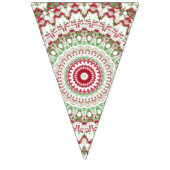 Groovy Funky Tie Dye Christmas Boho Hippie Mandala Vlaggetjes (Tweede vlag)