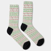 Groovy Funky Tie Dye Kerstmis Boho Hippie Mandala Sokken (Rechts)