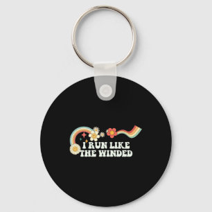 Groovy Funny Ik ren Als De Winde Voor Vrouwen Mann Sleutelhanger