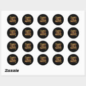 Groovy Funny Meme I Could Be Meaner Mannen Vrouwen Ronde Sticker (Vel)