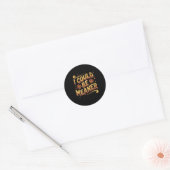 Groovy Funny Meme I Could Be Meaner Mannen Vrouwen Ronde Sticker (Envelop)