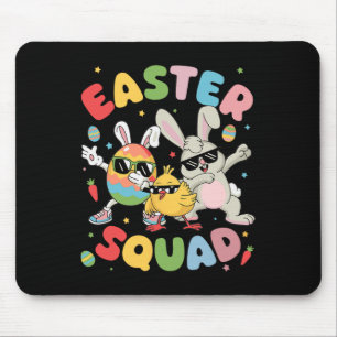 Groovy Funny Rabbit Egg Chick Easter Squad Day Man Muismat