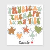 Groovy Fysiotherapie is mijn Vibe Sticker, PT Sticker (Vel)