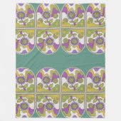 Groovy Garden Fleece Deken (Voorkant)