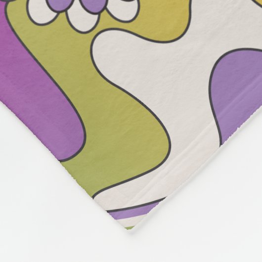 Groovy Garden Fleece Deken (Hoek)