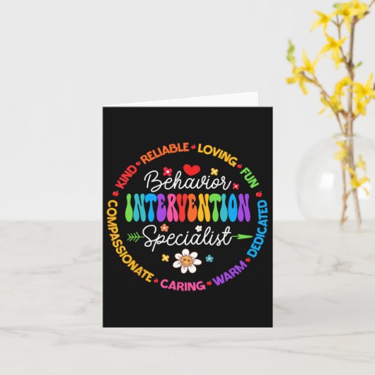 Groovy Gedrag Interventie Specialist Terug naar sc Kaart (Gele Bloem)