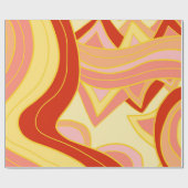 Groovy Geeltjes Cadeaupapier (Vlak)