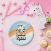 groovy Geest retro Halloween Drie Geest Papieren Bordje (Feest)