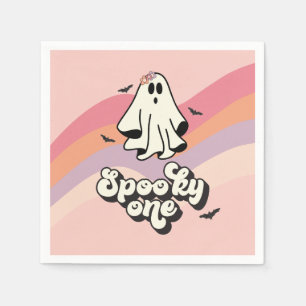 groovy Geest retro Halloween Spoken Een Verjaardag Servet