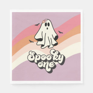 groovy Geest retro Halloween Spoken Een Verjaardag Servet