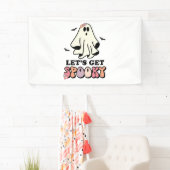 groovy Geest retro Halloween Verjaardag Spandoek (Insitu)