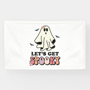 groovy Geest retro Halloween Verjaardag Spandoek