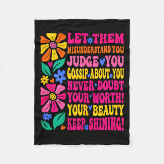 Groovy geestelijke gezondheid vrouwen meisjes late fleece deken