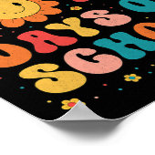 Groovy Gelukkige 100 dagen van schoolleraar 100e d Poster (Hoek)