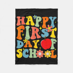 Groovy Gelukkige Eerste Dag Van School Byck Naar S Fleece Deken