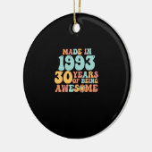Groovy Gemaakt In 1993 30 Jaar Uitstekend Keramisch Ornament (Links)