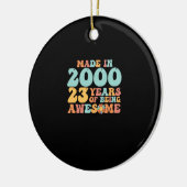 Groovy Gemaakt In 2000 23 Jaar Geweldig Zijn Keramisch Ornament (Links)