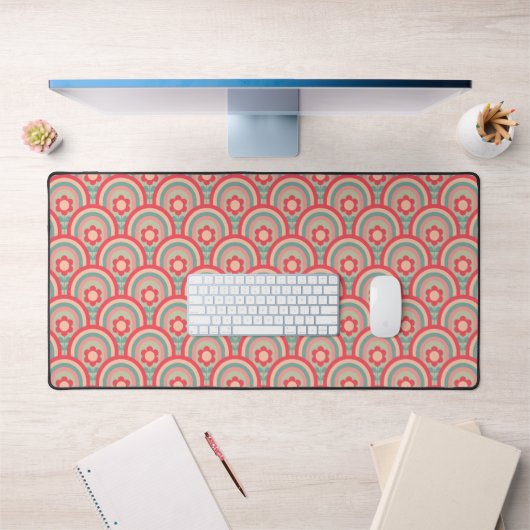 Groovy Geometric Floral Bureaumat (Kantoor 1)