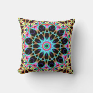 Groovy Geometric Floral Mandala Cushion Kussen