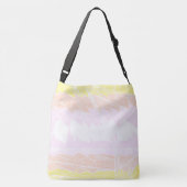 Groovy Geometrisch Abstract Pangender Pride Vlag Crossbody Tas (Achterkant)