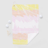 Groovy Geometrisch Abstract Pangender Pride Vlag Golfhanddoek (Insitu)