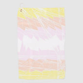 Groovy Geometrisch Abstract Pangender Pride Vlag Golfhanddoek (Voorkant)