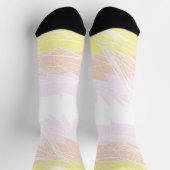 Groovy Geometrisch Abstract Pangender Pride Vlag Sokken (Top)
