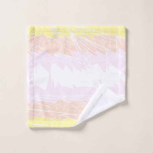 Groovy Geometrisch Abstract Pangender Pride Vlag Washandje (Wasdoekje)