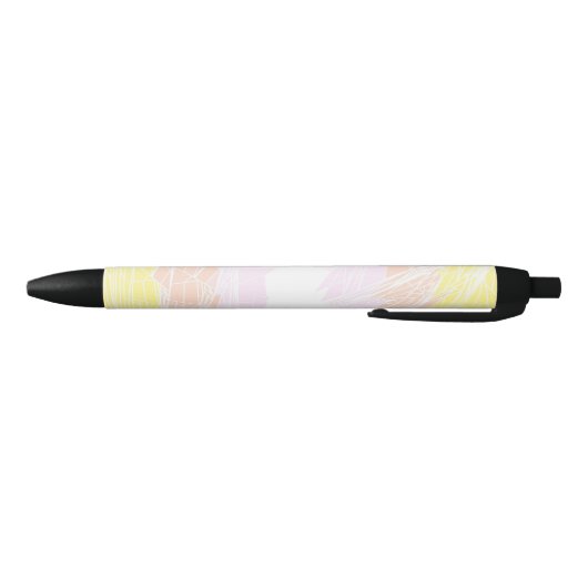 Groovy Geometrisch Abstract Pangender Pride Vlag Zwarte Inkt Pen (Bodem)