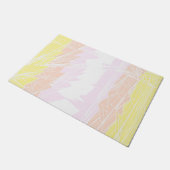 Groovy Geometrisch Abstracte Pangender Pride Vlag Deurmat (Schuin)