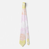 Groovy Geometrisch Abstracte Pangender Pride Vlag Stropdas (Voorkant)