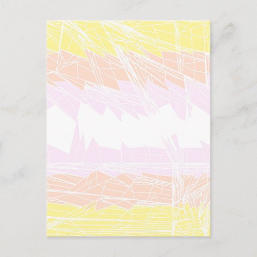 Groovy Geometrische Abstracte Pangender Pride Vlag Briefkaart (Voorkant)