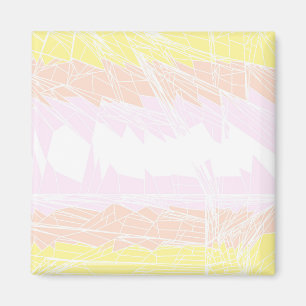 Groovy Geometrische Abstracte Pangender Pride Vlag Magneet