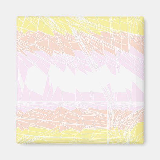 Groovy Geometrische Abstracte Pangender Pride Vlag Magneet (Voorkant)