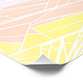 Groovy Geometrische Abstracte Pangender Pride Vlag Perfect Poster (Hoek)