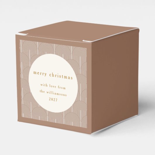  Groovy geometrische lijnen aangepaste kerst Bedankdoosjes (Voorkant Zijde)