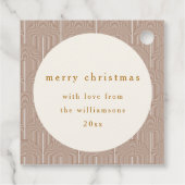  Groovy geometrische lijnen aangepaste kerst Bedankjes Labels (Achterkant)