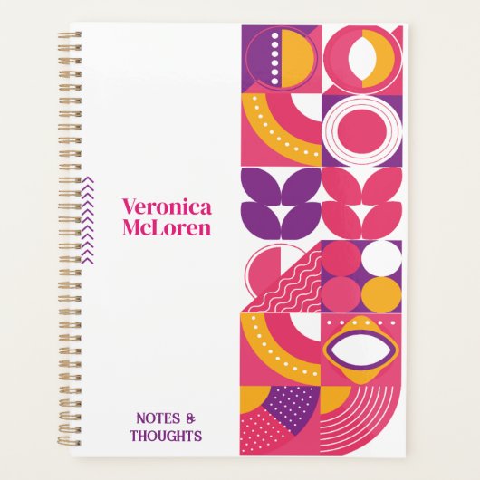 Groovy Geometry Planner 2026 – DIY Aangepast ontwe (Voorkant)