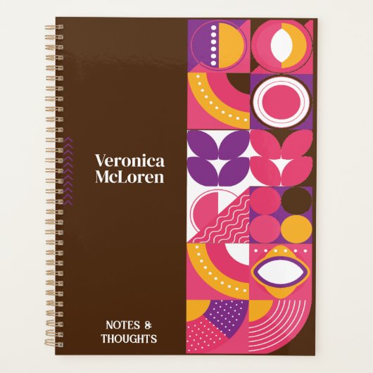 Groovy Geometry Planner: DIY Uw gepersonaliseerde Planner (Voorkant)