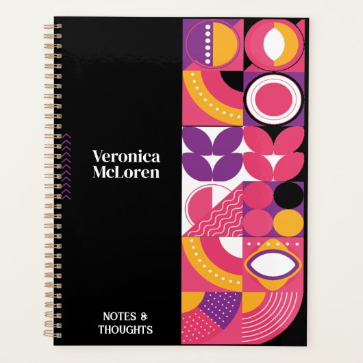 Groovy Geometry Planner: DIY Uw gepersonaliseerde Planner (Voorkant)