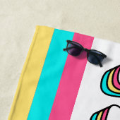 Groovy gepersonaliseerde strandlaken (In situ)