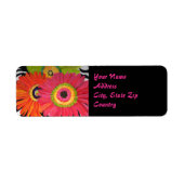 Groovy Gerbera Daisy Label (Voorkant)