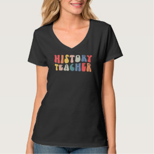 Groovy geschiedenisleraar Terug naar schoolhist T-shirt